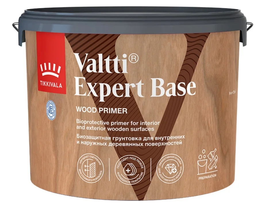 Антисептик грунтовочный Tikkivala VALTTI EXPERT BASE 9л