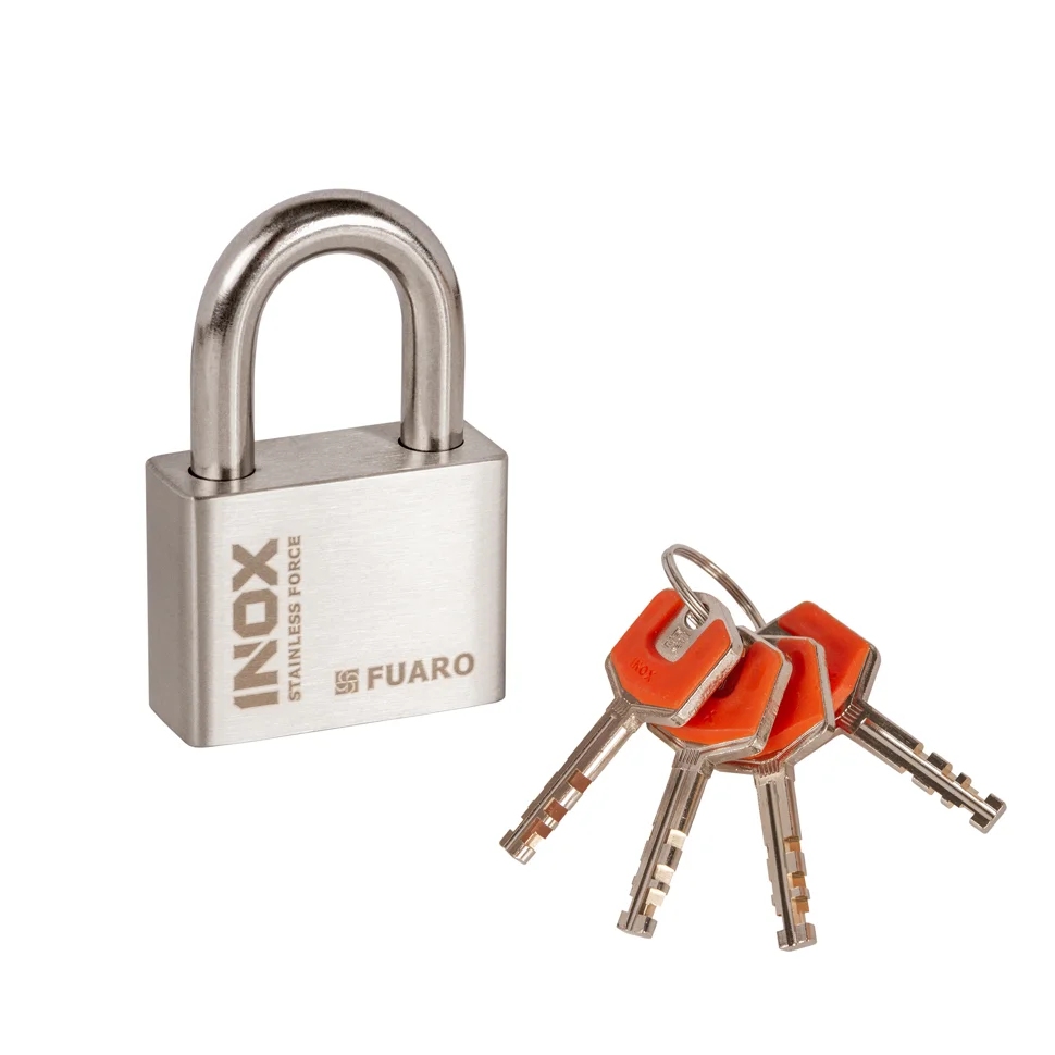 Замок навесной Fuaro (Фуаро) PL-INOX FORCE IF-50 4 key (дисковый ключ)