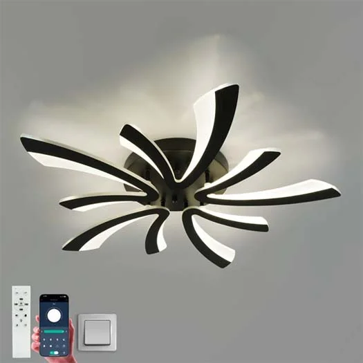 Светильник управляемый светодиодный ALESSIA 100W 5V-IRC-600x600x70-BLACK/WHITE-220-IP20