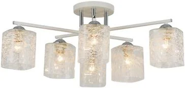 Люстра Epoca 4580-6 WH+CR, 6xE27/40W (66*66*25)