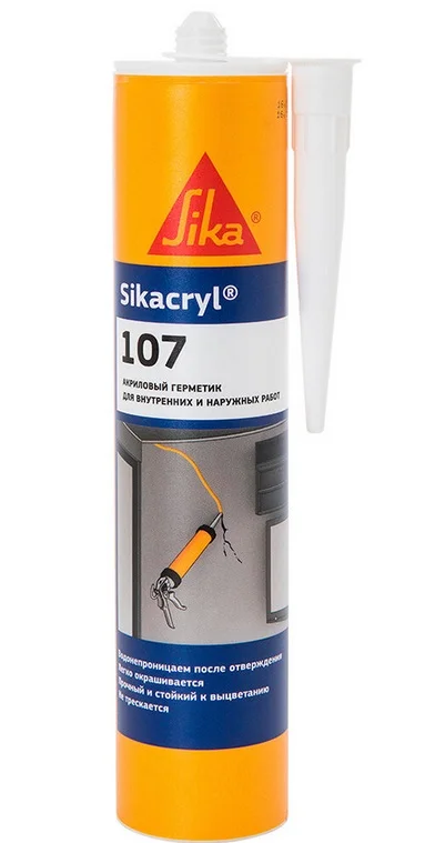 Герметик акриловый универсальный серый SIKACRYL 107 280 мл