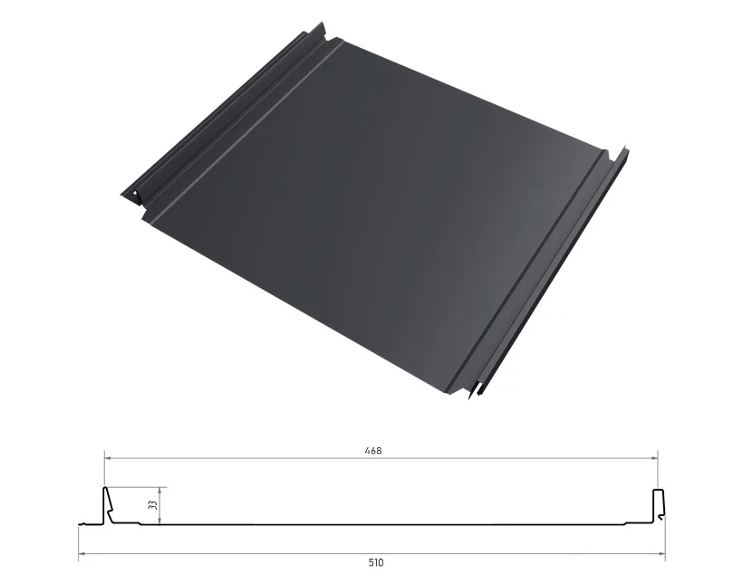 Кликфальц Double Pro Grand Line 0,5мм Велюр RAL **(Тип), 0.51*м2
