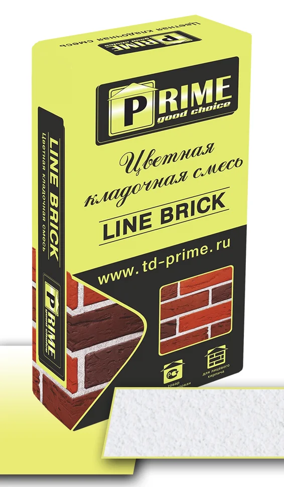 Раствор кладочный Prime Line Brick супер-белый 25 кг