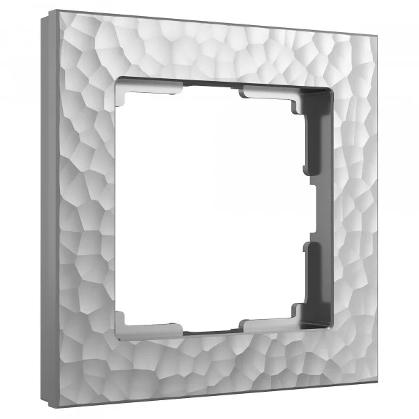 Рамка 1-местная Werkel Hammer серебряная, W0012406