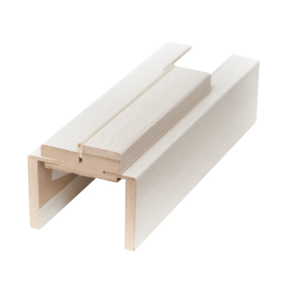 Стойка дверной коробки ТЕРРИ телескопическая с уплотнителем деколайн беленый дуб 70*30*2070