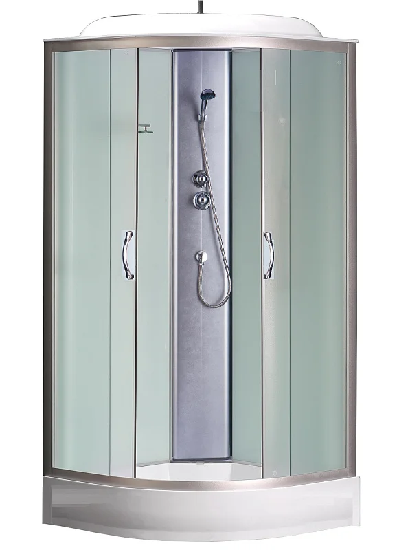 Кабина душевая Loranto CS-6691 F, 90*90*215, низ. матовая, стекло 4мм, поддон 13 см