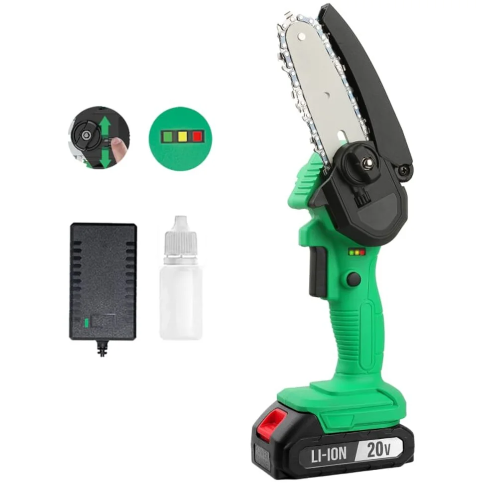 Пила цепная аккумуляторная ZITREK GreenSaw 20 (20В, 2,0Ач Li-ion аккум. 1шт, ЗУ)