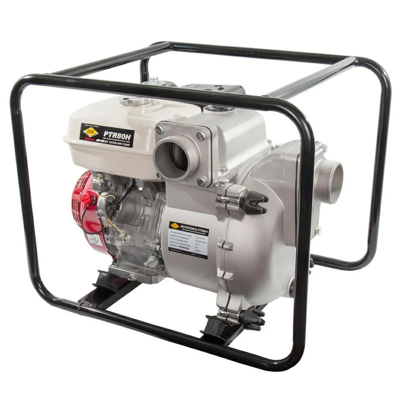 Мотопомпа бензиновая грязевая DDE PTR80H (вых 80мм,HONDA.GX270, напор 27м,1210л/мин,60кг)