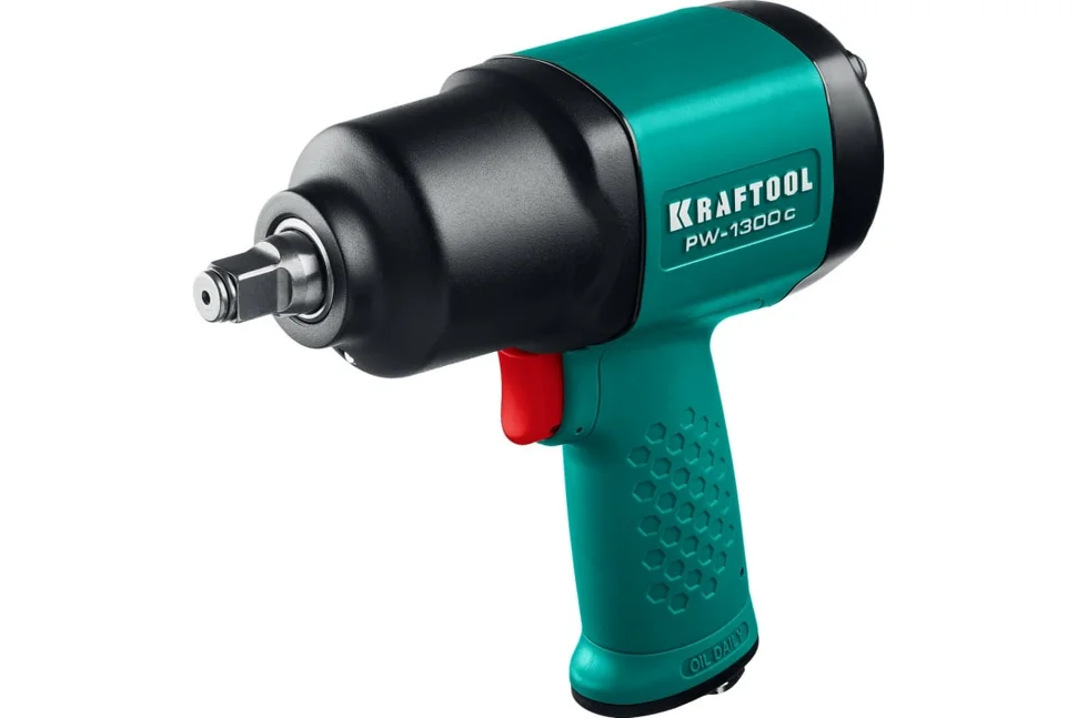 Гайковерт пневматический KRAFTOOL PW-1300c,1300 Нм, ударный, 1/2, вес 2,3 кг