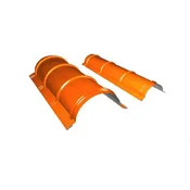 Конёк полукруглый PE, L = 1,97 м RAL **, 0,5мм, GL