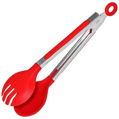 Щипцы кухонные MALLONY Tongs-03, нейлон + нерж.сталь, 17,5 см