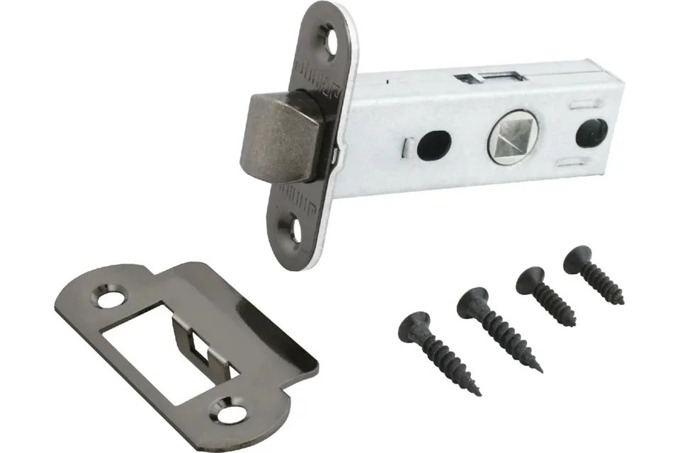 Защелка дверная АЛЛЮР АРТ L45-8-R18 BN черный никель