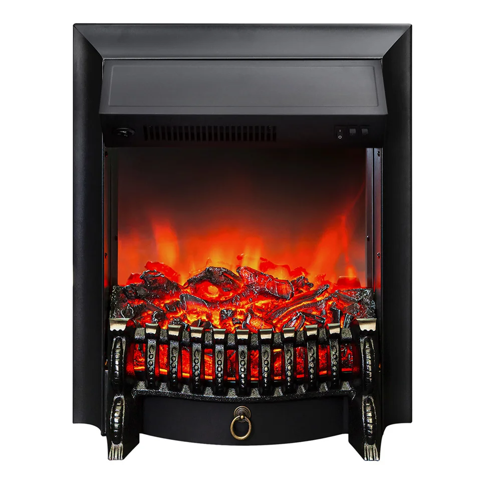 Электрокамин Fobos BL LUX/BLACK с пультом