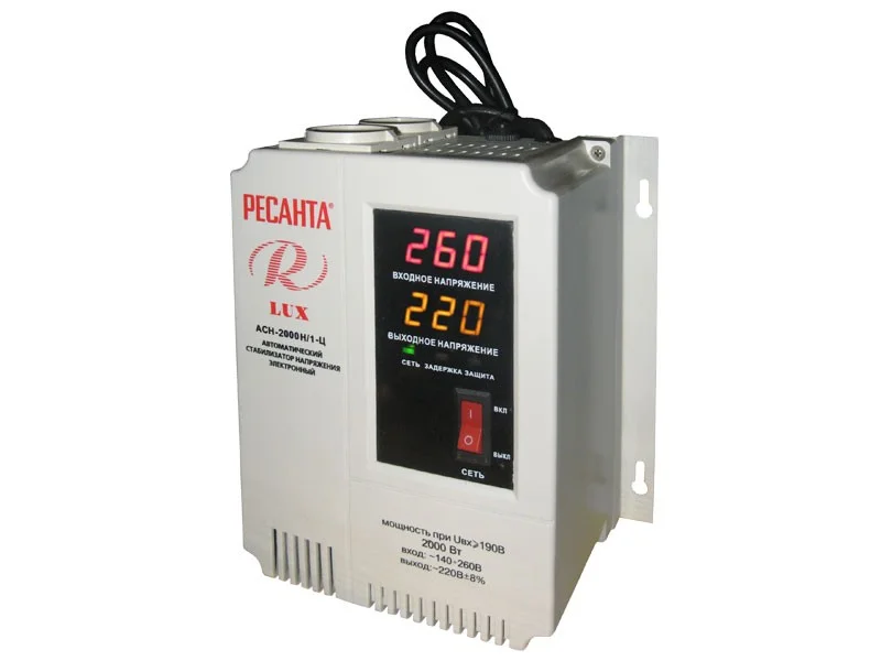 Стабилизатор Ресанта АСН-2000 Н/1-Ц Lux