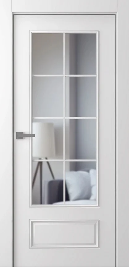 Дверь BELWOODDOORS "Ламира 5" стекло Прозрачное каленое 60 (21-7) smart core эмаль белый