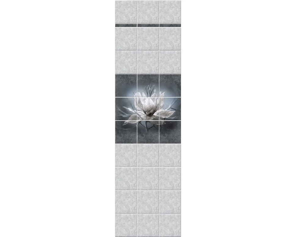 ПАННО ПВХ Аврора узор из 3-х панелей 0,25*2,7м фотопечать Novita Exclusive (в упаковке 4 панно)