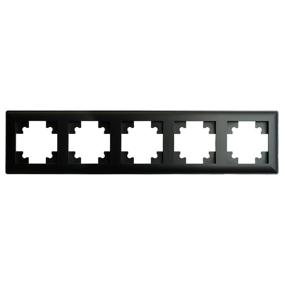 Рамка пятиместная STEKKER Катрин, черный (PFR00-7005-05)