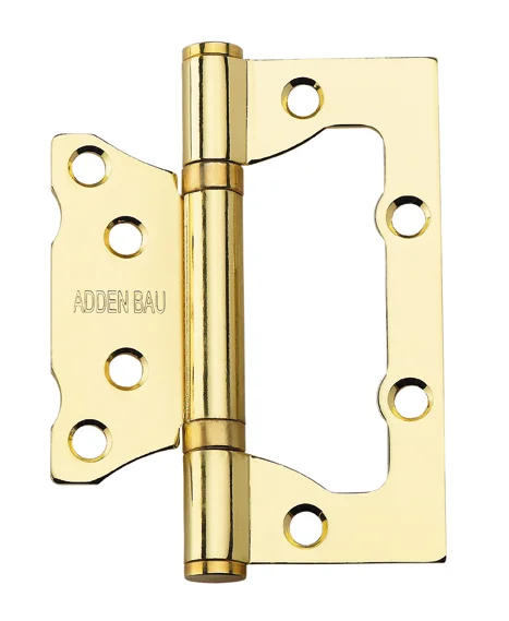 Петля дверная с двумя подшипниками ADDEN BAU "БАБОЧКА" 100X75X2.5 BUT матовое золото