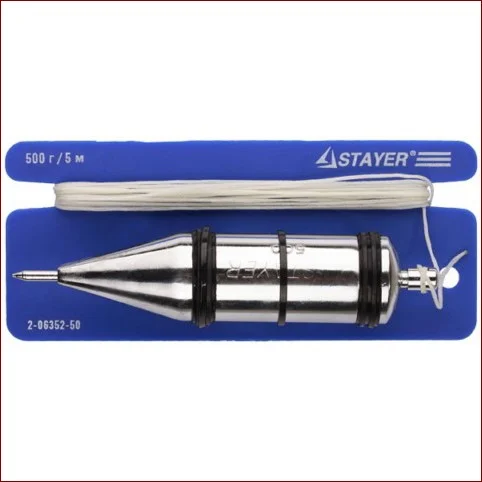 Отвес STAYER "MASTER" строительный со шнуром, 150г