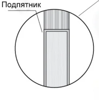 Подпятник дверной PORTE VISTA античный дуб тон 14 250мм*75мм*18мм, массив дуба