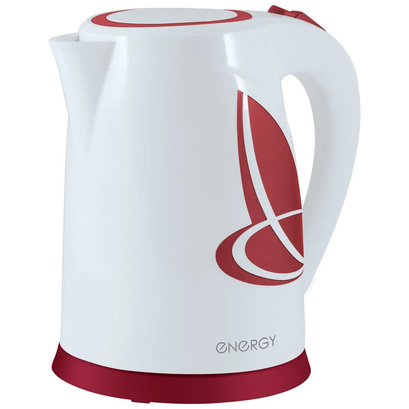 Чайник ENERGY E-211 (1,8 л диск) бело-красный*