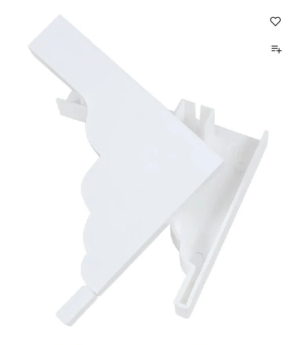 Заглушка (боковина) торцевая фигурная белая Л+П (2шт)