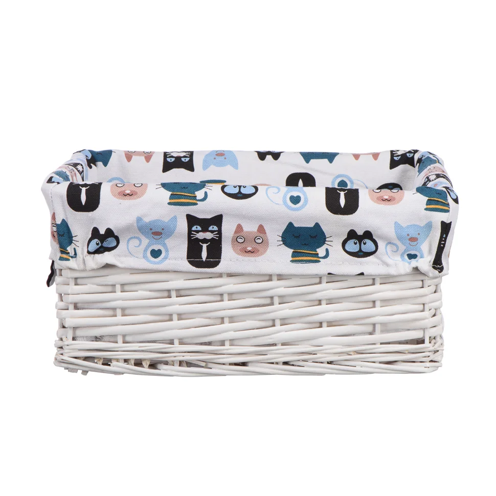 Корзина стеллажная "Котики", Д340 Ш250 В150, белый