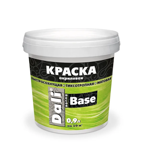 Краска для декоративных покрытий базовая Dali-Decor Base База С (бесцветная), 0,9л
