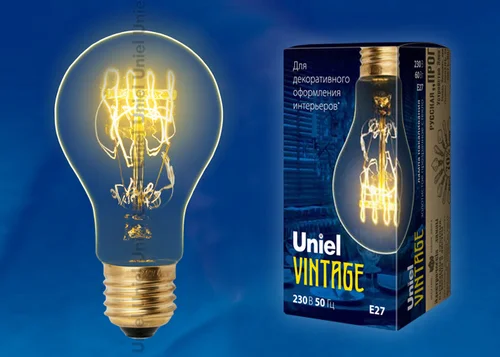 Лампа накаливания 60W E27 220V Шар прозрачный(А60) Винтаж IL-V-A60-60/GOLDEN SW01
