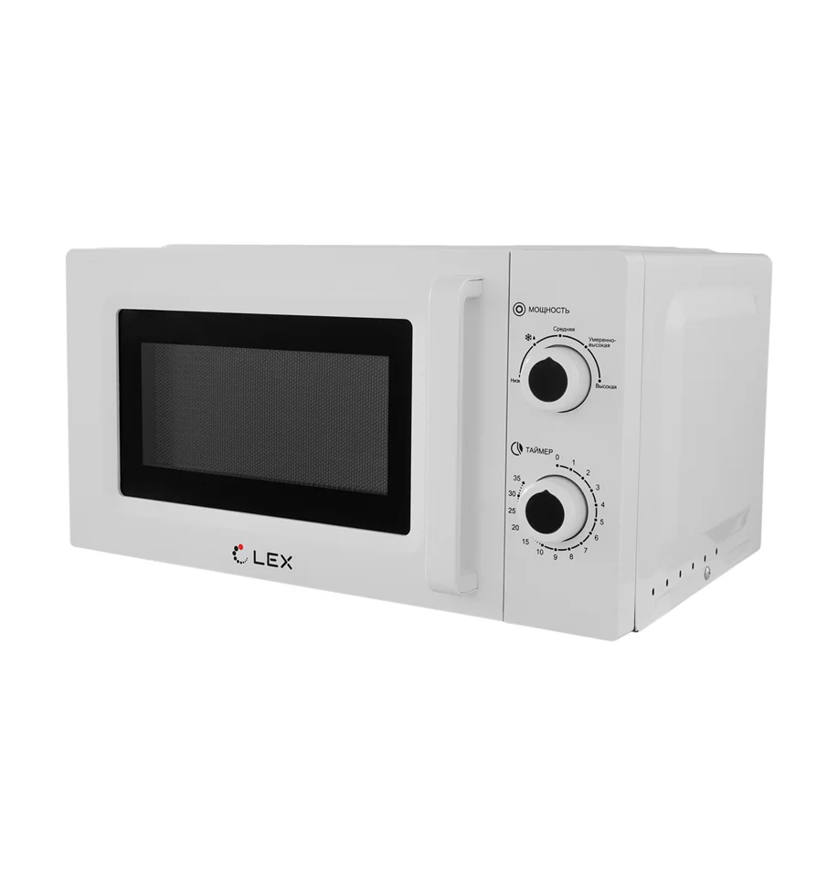 Печь микроволновая LEX FSMO20.01WH, белая, механика, 20л., 700Вт, таймер, разморозка*