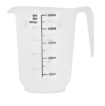 Кувшин мерный Plast Team 0,5л 125х95х120 мм натуральный