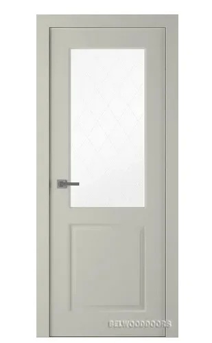 Дверь BELWOODDOORS "ALTA" стекло Мателюкс белый витраж 90 (21-10) smart core эмаль шелк