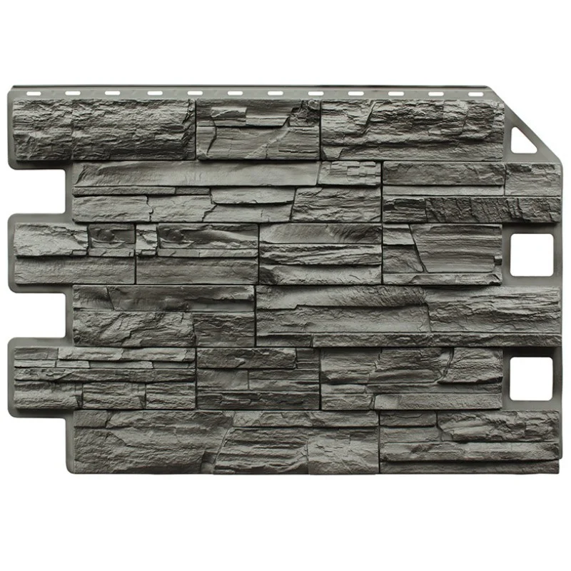 Панель фасадная Royal Stone Скалистый камень, цвет Квебек 0,905*0,62 м (S=0.5611м2)