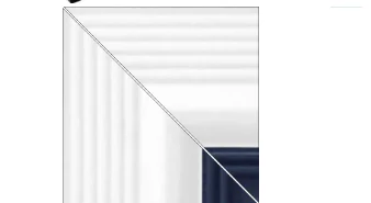 Угол TOP GRES внутренний к рукохвату сине-белый для бассейна 119х119x23