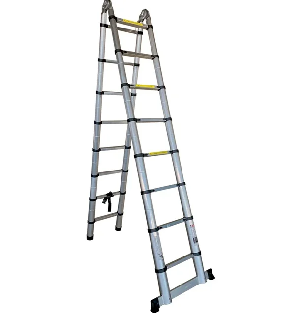 Лестница телескопическая ALUMET 8 ступеней, (5,0 м), ТЛС208