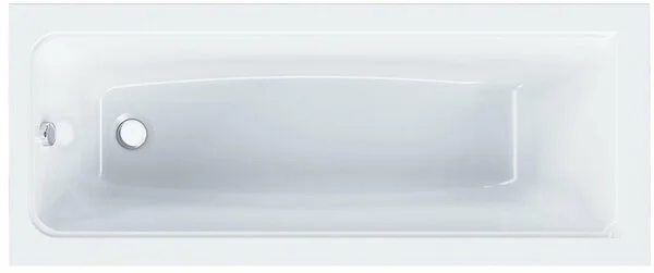 Ванна акриловая AM.PM Gem 170x70 с фронтальной панелью, с каркасом + монтаж.набор и сливом-переливом с гофрой, дл. 600мм, полуавтомат