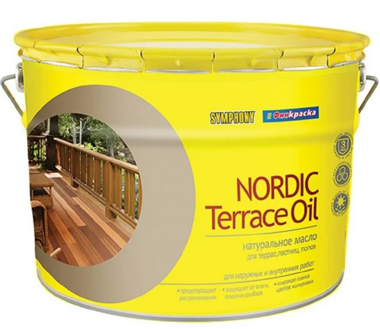 Масло для террас NORDIC Terrace Oil бесцветный 3л
