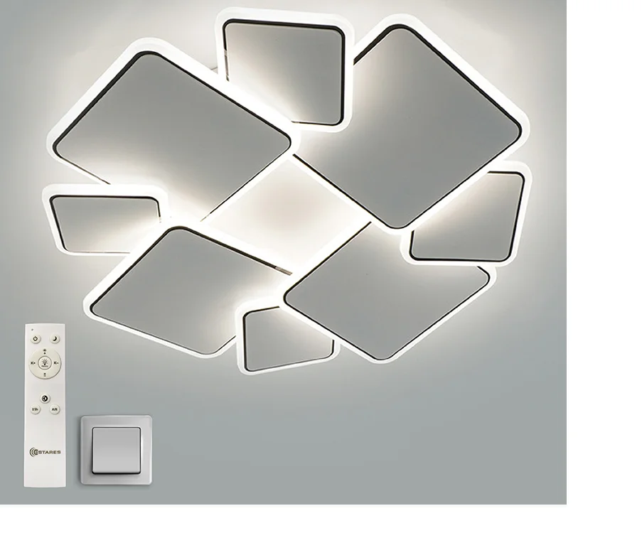 Светильник управляемый светодиодный INDIGO 100W 8S-RC-500x60-WHITE/BLACK/WHITE-220-IP20