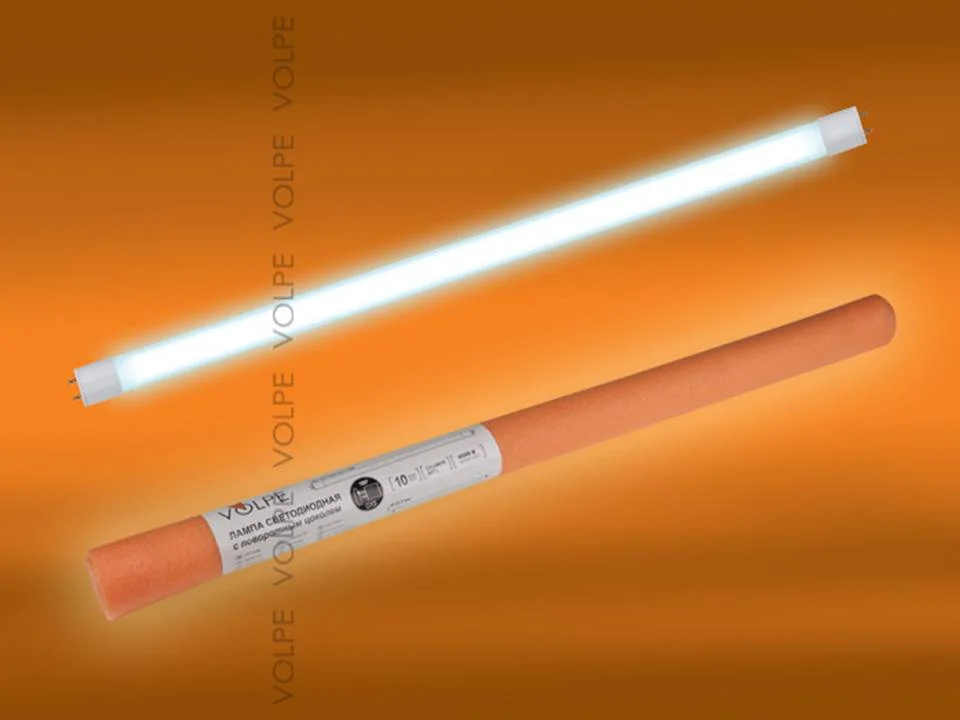 Лампа светодиодная 10W G13 (T8) 220V 4000К 800Лм (белый) NW рукав Uniel/Volpe