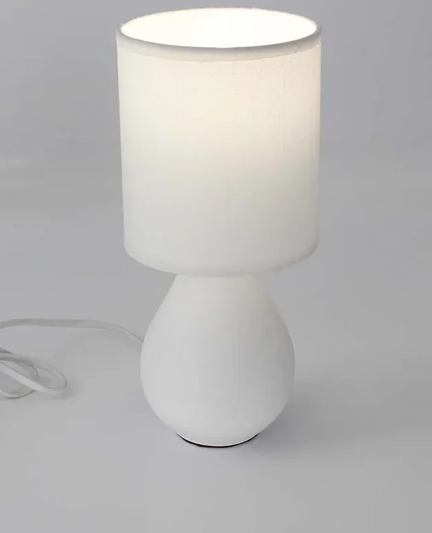 Лампа настольная BETA 1xE14 R-100x120x275-WHITE/WHITE-220-IP20