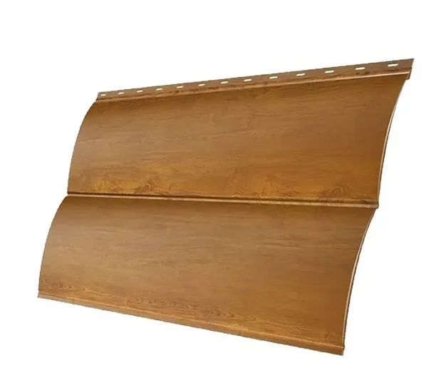 М/сайдинг Блок-Хаус NEW (GL) Print Golden Wood (Золотой Дуб) толщина 0,45мм, размер 0,361*1.93 м.п.