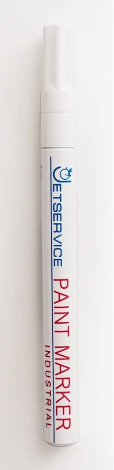 Маркер-краска JetService slim 1,5-3мм белый