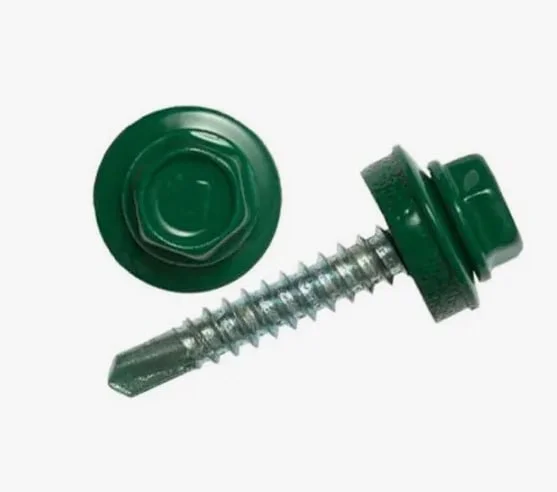Саморез кровельный 4,8x29 сверло №1 (зелёный моx) RAL 6005 (уп 250шт) Bh