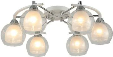 Люстра Maillot 4655-6 WH+CR, 6xE27/40W (61,5*61,5*20)