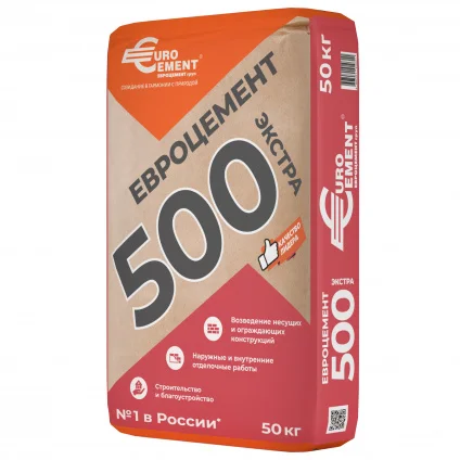 Цемент тарированный ПЦ М500 Д0 EuroCement/ЦЕМРОС 50 кг / ЦЕМ I 42,5 Н Вологда