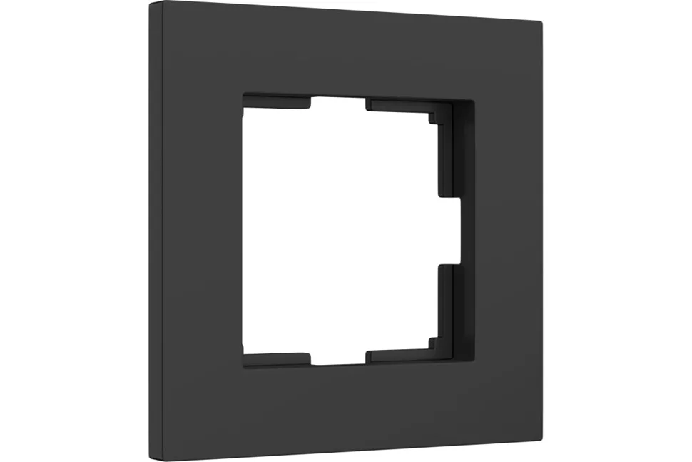 Рамка 1-местная Werkel Slab, черный матовый, W0012908
