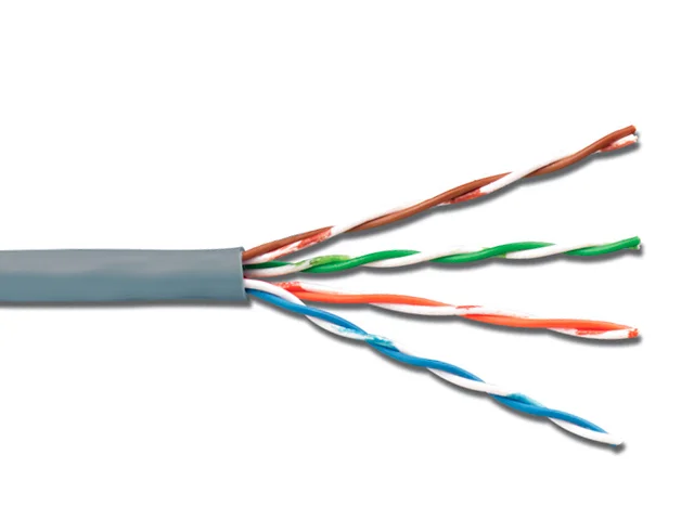 Электрокабель компьютерный UTP 4х2х0.52 кат.5е медь 24AWG Rexant 01-0043 (бухта 305м)