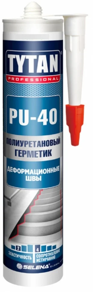 Клей-герметик полиуретановый TYTAN Professional PU 40 белый 310 мл