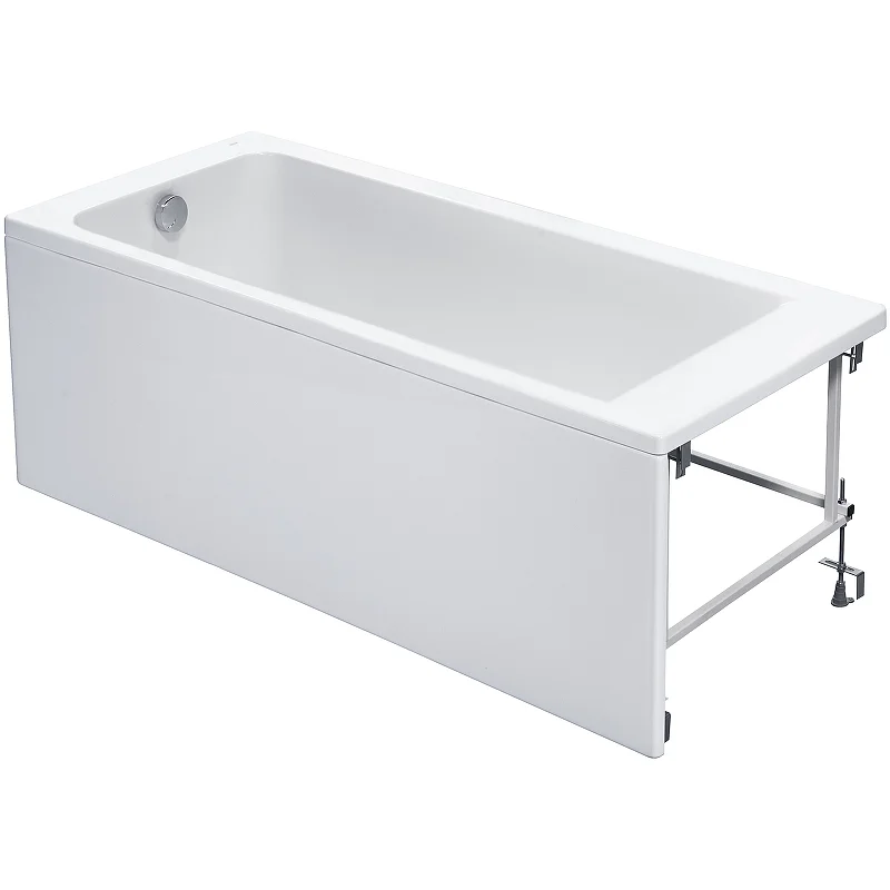 Ванна акриловая ROCA EASY 170х80 с фронтальной панелью и монтажным набором