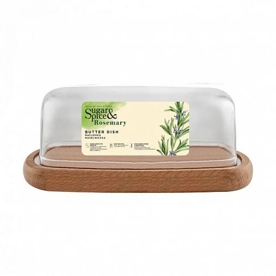 Масленка Sugar&Spice Розмарин деревянная